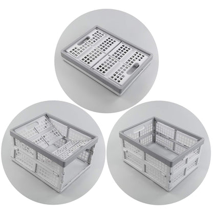 Gitany 3-pack 15 Liter Collapsible Storage Crates, Small Foldable Crate Baskets