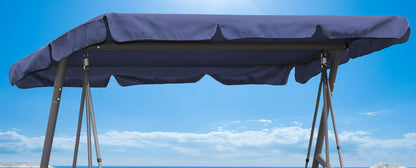 Quick-Star Replacement Roof Universal 3 Seater Swing Blue Replacement Cover Sun Canopy Swing Roof