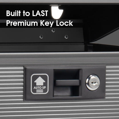 ZORVIDSON Medicine Lock Box with Key,Portable Medication Lock Box with Handle, Medicine Storage Box with Removable Tray for Home, 35.5 * 21.5 * 19 cm