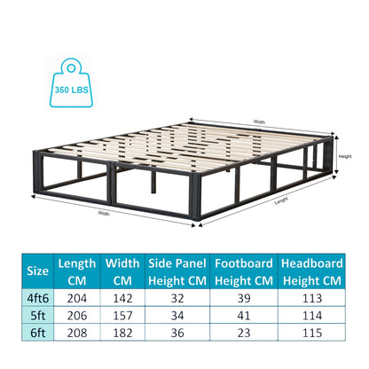 SANA SLEEP Single Metal Divan Bed – 3FT – (Grey) -Storage Durable Frame for Compact Rooms with a Modern Design for Comfortable Spaces