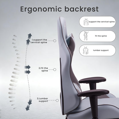 Play haha.Ergonomic reclining seat with footrest adjustable headrest and lumbar cushion high back support padded armrests PU leather finish for