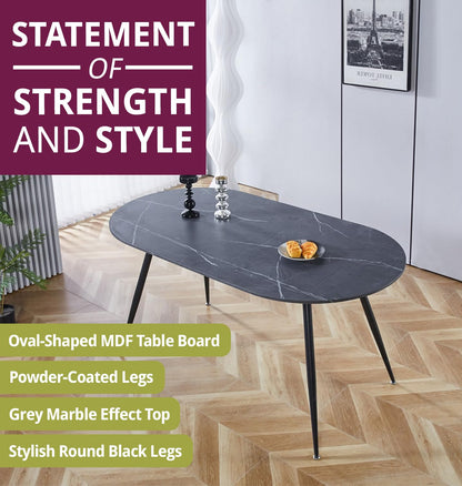 Hallowood Furniture Cullompton 160cm Large Dining Table and Chairs Set 4