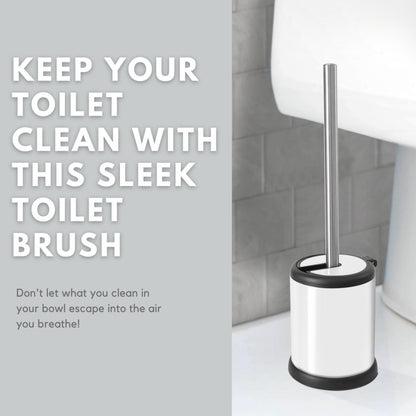 ToiletTree Products Deluxe Toilet Brush with Lid, White