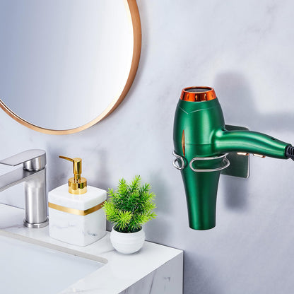 XILIMEN Hair Dryer Holder, Hairdryer Holder Wall Mounted, Hair Dryer Stand, Adhesive Hair Tool Organiser