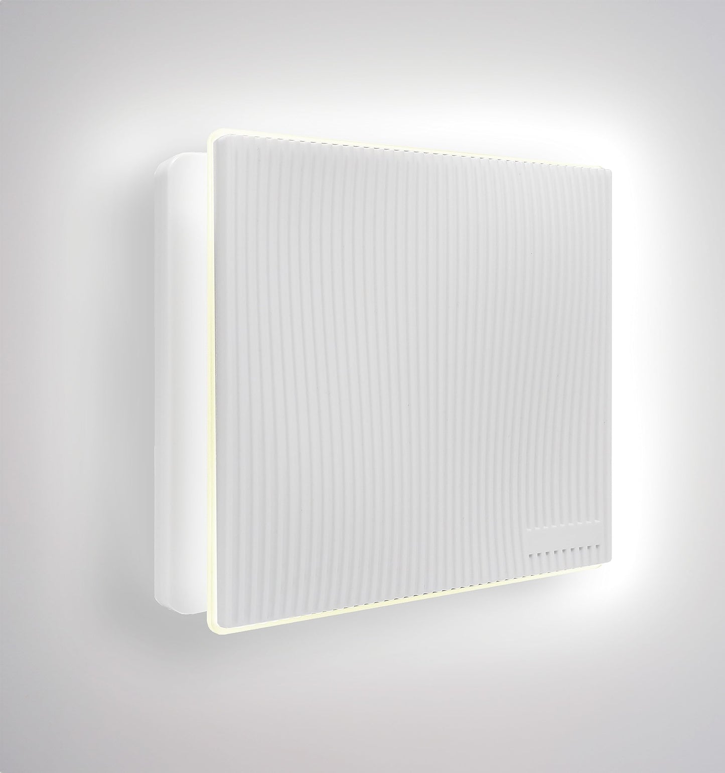 CubeTECH CTQF100t Smart LED 4" Inch Bathroom Extractor Fan w/Timer Overrun Delay. White Grooved High Airflow Silent Bathroom Fan - Toilet Ventilation