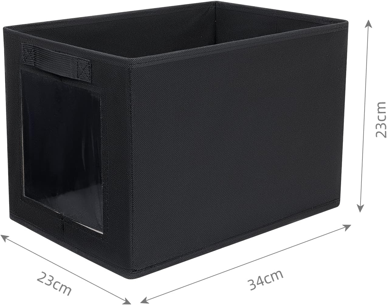 DIMJ Foldable Wardrobe Storage Boxes, 3 Pack Fabric Shelf Clothes Organiser
