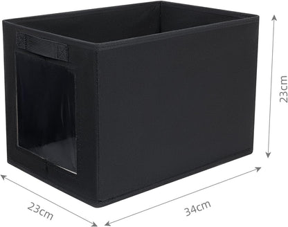 DIMJ Foldable Wardrobe Storage Boxes, 3 Pack Fabric Shelf Clothes Organiser