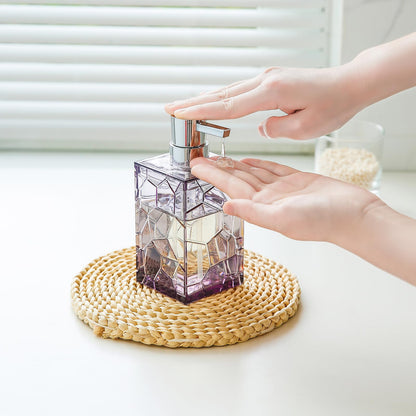 Clear Acrylic Bathroom Accessories Set - Rust-Free, Transparent Design - Includes Soap Dispenser, Toothbrush Holder, Cup, Soap Dish