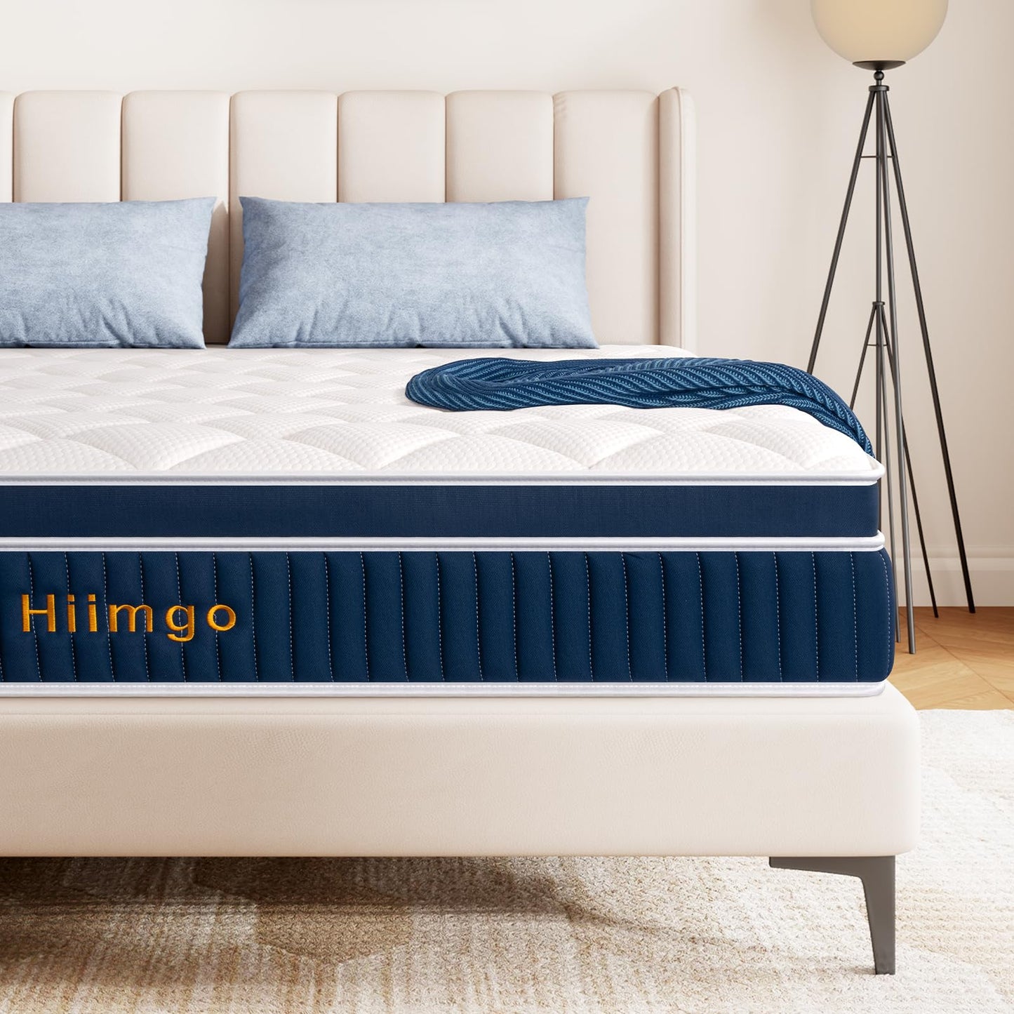 Hiimgo Hybrid Pocket Spring Mattress, Small Double, 120x190x26CM
