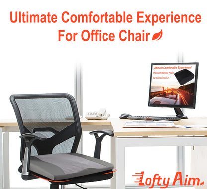 Lofty Aim Car Seat Cushion, Memory Foam Car Seat Cushions for Long Driving