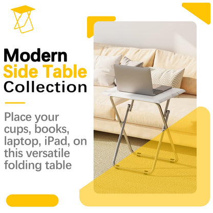 Garden 4 you Small Folding Table, Side Folding Coffee Table, TV Snack Tray Tables, Sofa Laptop Desk, Outdoor Camping Tables, EndTable, SofaTable