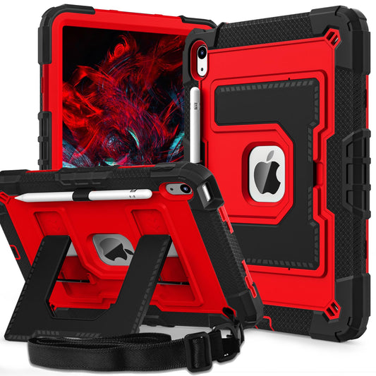 Ovenoe Kids Case for iPad (A16) 11th Generation (11-inch, 2025)/iPad 10th Generation (10.9-inch, 2022), with Shoulder Strap, Fully-Body Rugged