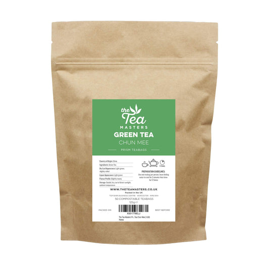 The Tea Masters Prism Teabags Green Tea Chun Mee (1x50)