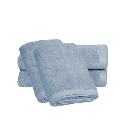 Ruggeri, 4 Towel Set, 2 Hand and 2 Guest, Cotton, Light Blue