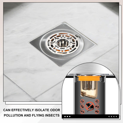 uxcell Odor Proof Floor Drain, ABS Floor Drain Cover Shower Plug Drain Backflow Preventer Suitable for 1.3-1.7" Caliber Pipes Tubes Bathroom Kitchen