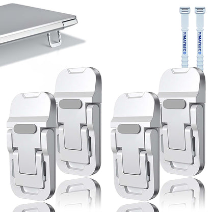 YIMATEECO Portable Laptop Riser Mini Laptop Stand for Desk, Zinc Alloy Self-Adhesive Keyboard Stand Tilt Angle Adjustable
