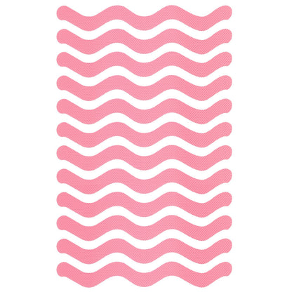sourcing map 12pcs Non Slip Bathtub Stickers Bath Shower Floor 7.1" Anti-Slip Sticker Tape S-Shape Style Decals for Bathroom Kitchen Bathtub Treads