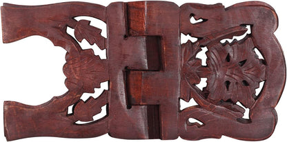 eTroves Handmade Wooden Book Reading Holder Stand Rihal Rehal Al-Quran Bible Gita