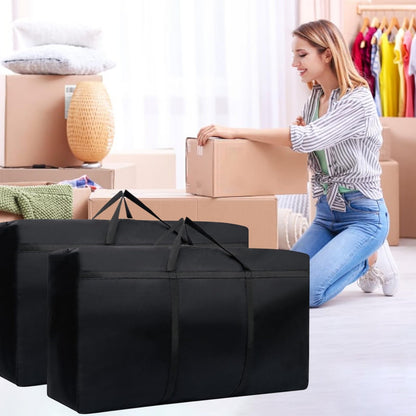 wintfarm extra large storage bags,4PCS 180L Waterproof Duvet Moving Boxes,600D Oxford For Under Bed Storage,Clothes,Bedding Or Traveling And