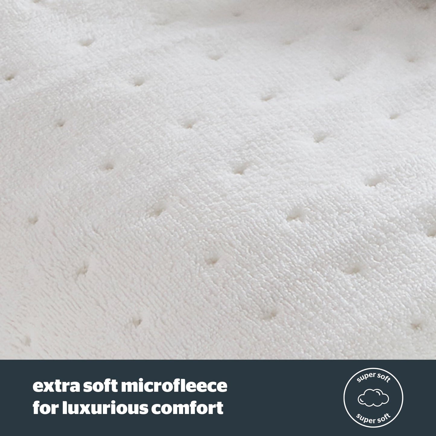 Silentnight Hotel Collection Double Electric Blanket - Luxury Cosy Comfort Covered in a Super Soft Fleece Fabric - Full Mattress Coverage with Easy