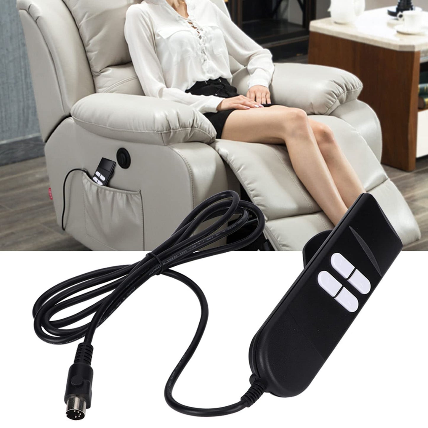 Recliner Chair Electric Switch, 5pin Remote Hand Recliner Chair Controller Handset Universal Electric Lift Recliner Chair Switch Control Recliner