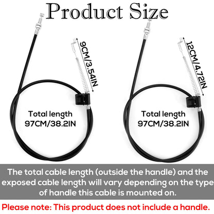 Fukaisu 2pcs Sofa Recliner Cables, Universal Recliner Handle Pull Cable Hook Exposed Couch Release Repair Cable with S Tip Replacement Parts for Most