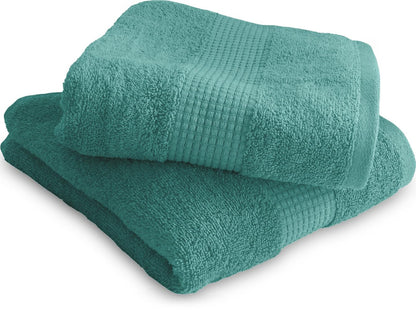 Le linge de Jules Set of 2 Hand Towels 50 x 90 cm 100% Cotton 450 g/m² Lagoon Green