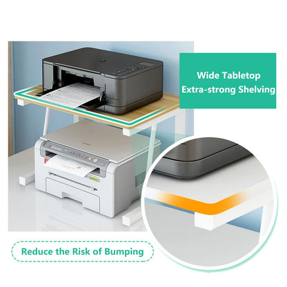 Desktop Printer Stand Holder,2 Tier Multi- Purpose Desk Organizer Storage