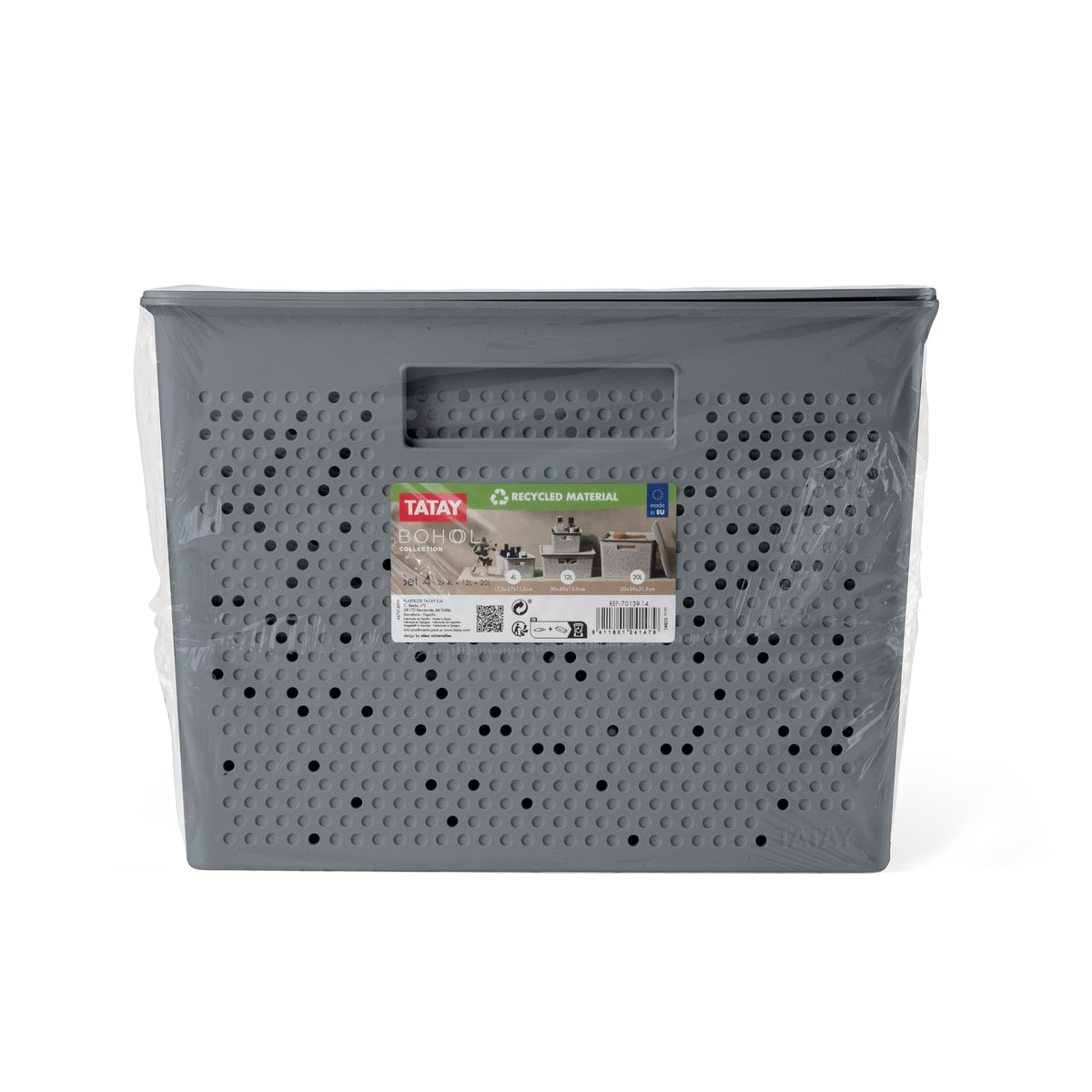 TATAY Storage Basket Bohol BPA-Free Stackable Design Modular Storage Design
