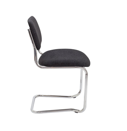Office Hippo Heavy Duty Meeting Chair, Versatile & Robust Stackable Office Chair, Desk Chair With Strong Chrome Frame & Padded Durable Seat Cushion