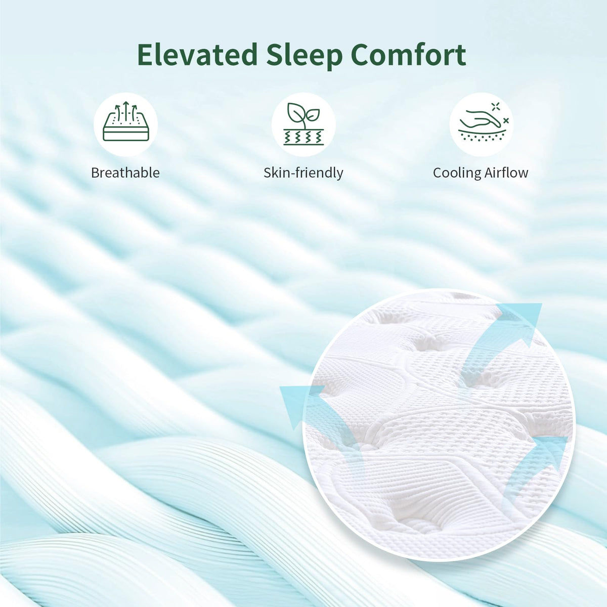 Queblox Single Mattress 3FT, 11Inch Memory Foam 7 Zone Orthopedic