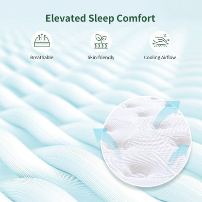 Queblox King Size Mattress 5FT, 11Inch Memory Foam 7 Zone Orthopedic