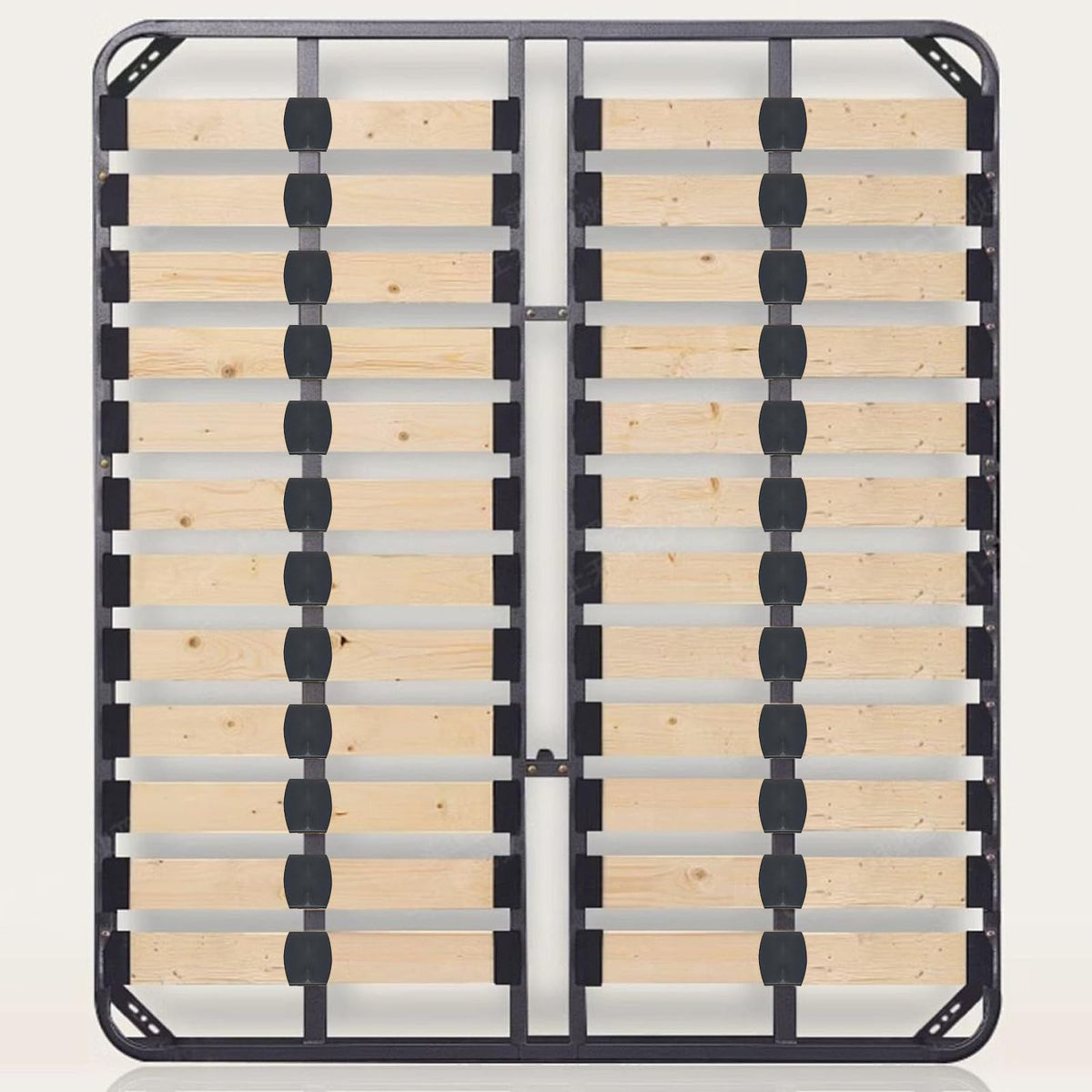 SCHUIWINNER 20Pcs Plastic Bed Slat Holders Kits Connecting Accessories Bed Slat Clips for Beds Replacement (Black)