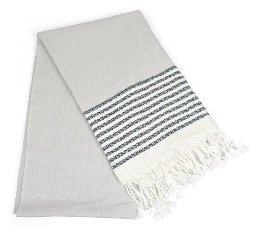 DII Peshtemal Turkish Super Soft, Absorbent, Oversized Bath Towel, Throw, & Blanket Fringe For Chair, Couch, Picnic, Camping, Beach, Yoga, Pilates, &