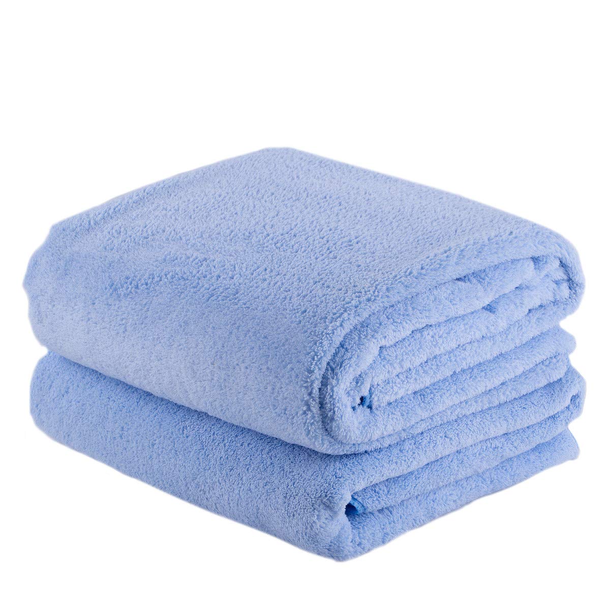 JML Luxury Hotel & SPA Bath Towels (2 Pack, 30"x60") - 350GSM High Density Fleece Towel Sets - Super Soft and Absorbent, Lint Free, Fade Resistant