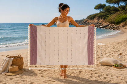 WEFLORIA Turkish Towel Gift Set, 2 Pack, Gift Box, 100% Turkish Cotton Peshtemal Towels, Quick Dry Lightweight Beach, Spa, Travel & Bath Towels