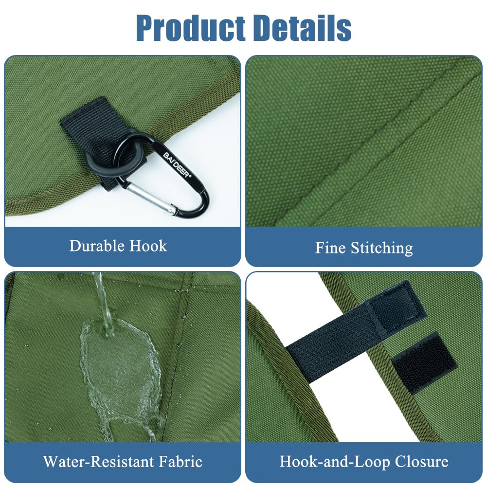 HOTUT Outdoor World Folding Sit Mat, 2 Pcs Camping Seat Mat, Waterproof, Moisture-Resistant, Compact Foldable Cushion, Portable Sitting Cushion