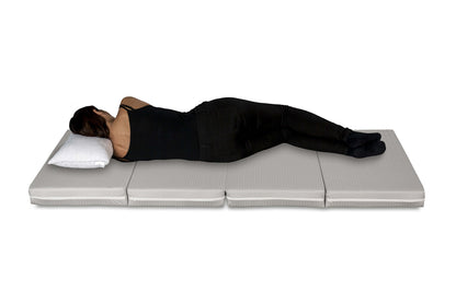 EVERGREENWEB - Single Mattress 80x190 10 cm high Multifunctional, convertible into a comfortable Futon Pouf Space-saving Folding Bed 4 parts