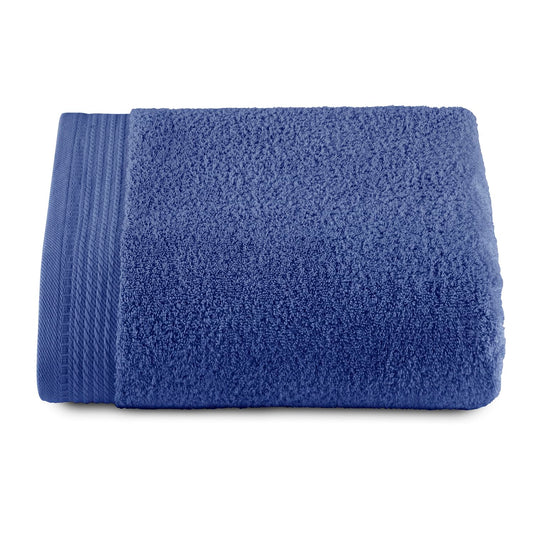 RIZO Top Towel - Set of 1 Shower Towel - Large Shower Towel - Bath Towels - 100% Combed Cotton - 600 g/m2 - Measure 100 x 150 cm - Blue