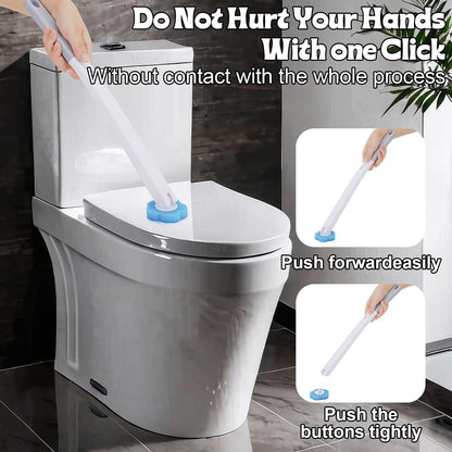 Zuimei 32Pcs Disposable Toilet Brush Cleaning System Toilet Cleaner Brush