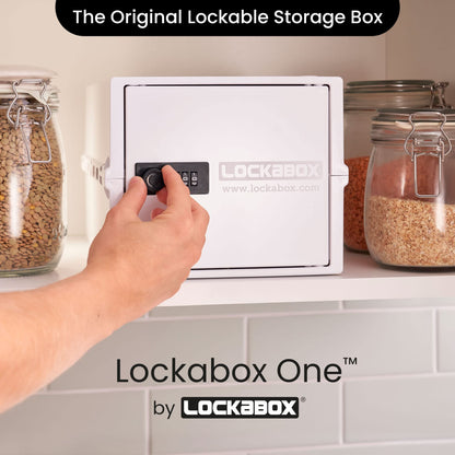 Lockabox One™ | Premium Lockable Medicine Box (10L) | Lightweight & Hygienic Medicine Lock Box | Made In Britain | External Size 31 x 21 x 17 cm