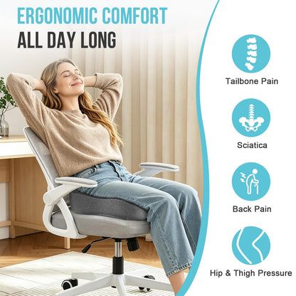 RaMokey Coccyx Cushion for Tailbone Pain, Memory Foam Seat Cushion