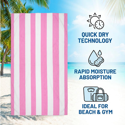 Beach Towels for Adults, 150*75cm Sand Free Quick Dry Beach Towel, Travel Towel, Microfibre Beach Towel with Quick Dry Technology