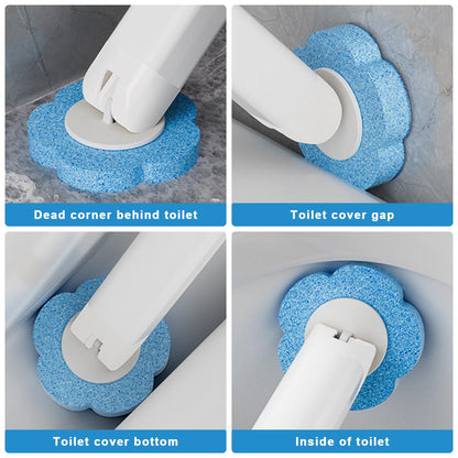 Disposable Toilet Brush & Holder Set with 18 Toilet Wand Replacement Heads