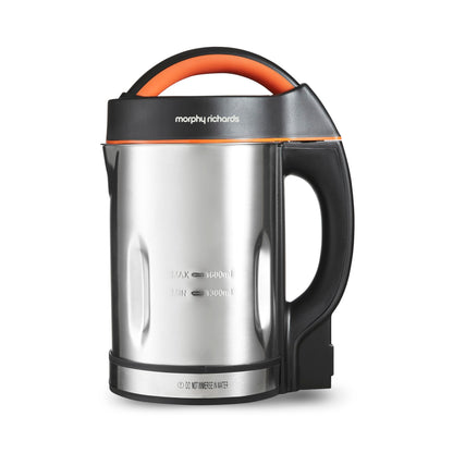 Morphy Richards Classic Soup Maker, 1.6L, Multi-Settings, LED Displayed Panel, Motorised Blade, Stainless Steel, 1000W, 48822