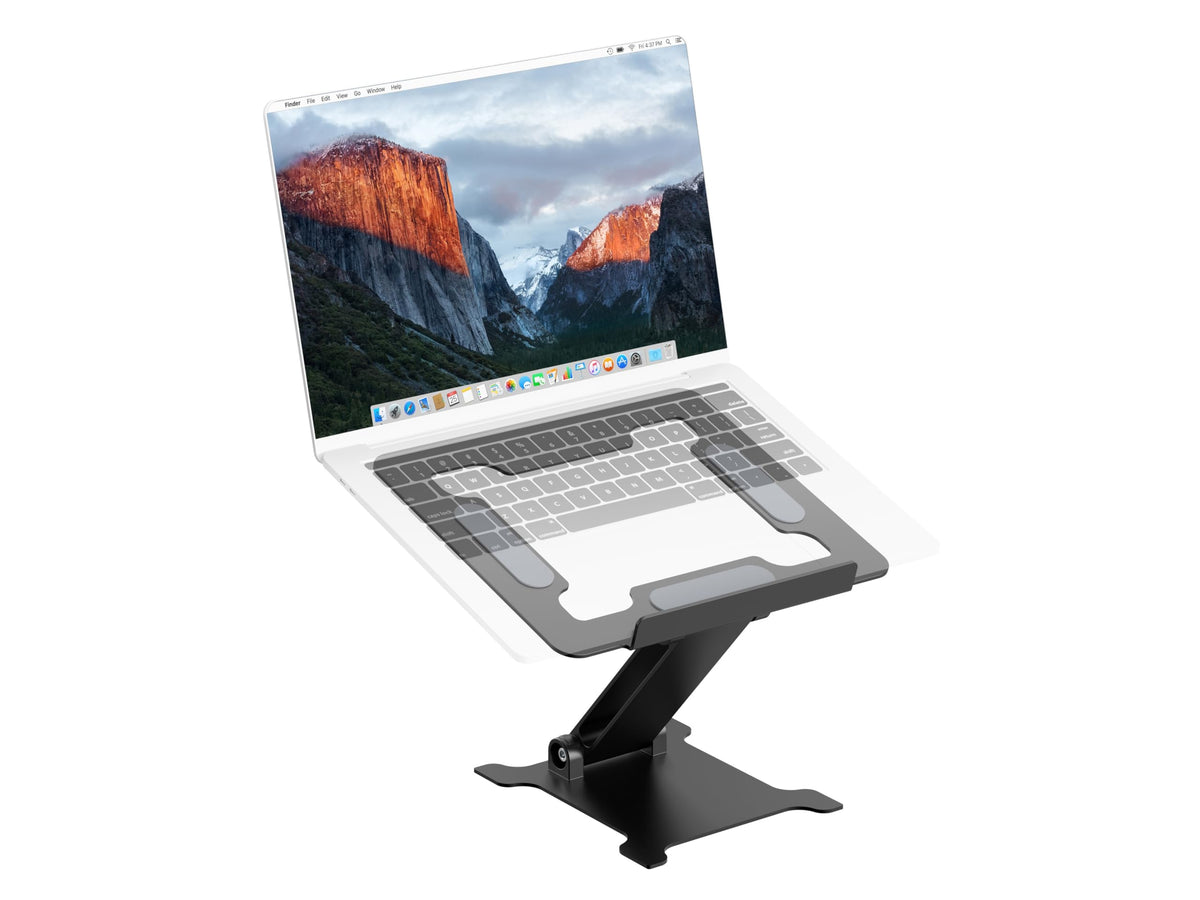 PureMounts Laptop Stand, Height-Adjustable, Foldable & Ergonomic Notebook Holder for Home Office