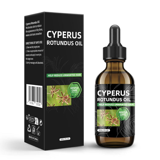 Cyperus Rotundus Oil for Hair Removal,Natural Cyperus Rotundus Oil to Reduce Unwanted Hair Growth,Soothing & Moisturizing,Shrinks Pores,Smooth Skin