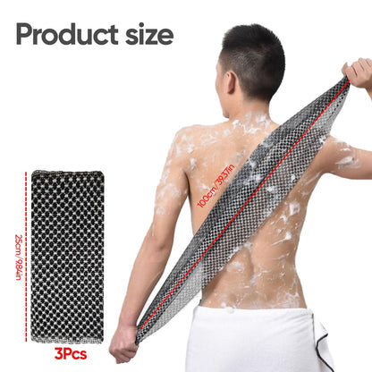 soitzhoc 3 pcs japanese exfoliating shower towel | exfoliating towel, Extra-Long Towel | Suitable for Sensitive and Rough Skin