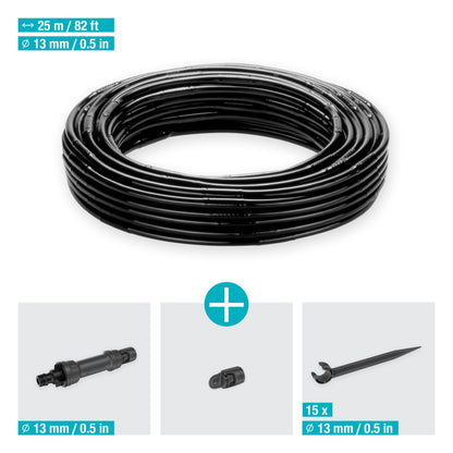 Gardena Micro-Drip-System Drip Irrigation Set Hedges/Bushes (25 m): Starter set, ready to use, water-saving irrigation system, simple & flexible