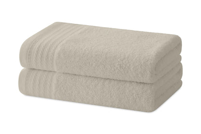 Degrees home - Set of 2 Bidet Towels - Bath Towels - Small Towels - 100% Cotton - 480 g/m² - Dimensions 30 x 50 cm, Beige